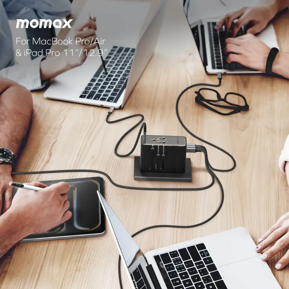 Momax 1-World² 205W 7-Port Dual AC Travel Adapter